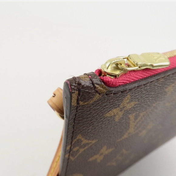 Authentic Louis Vuitton Neverfull MM pink pivone pouch wristlet - Picture 8 of 15